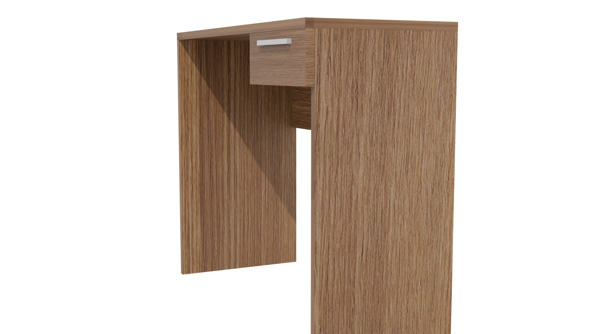 Minimalist Wooden Desk Model - Professional 3D Model Render 13