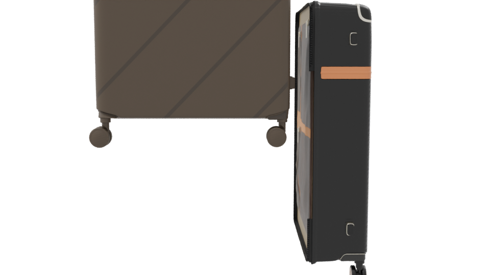 Stylish Hard Shell Luggage Model - Professional 3D Model Render 8