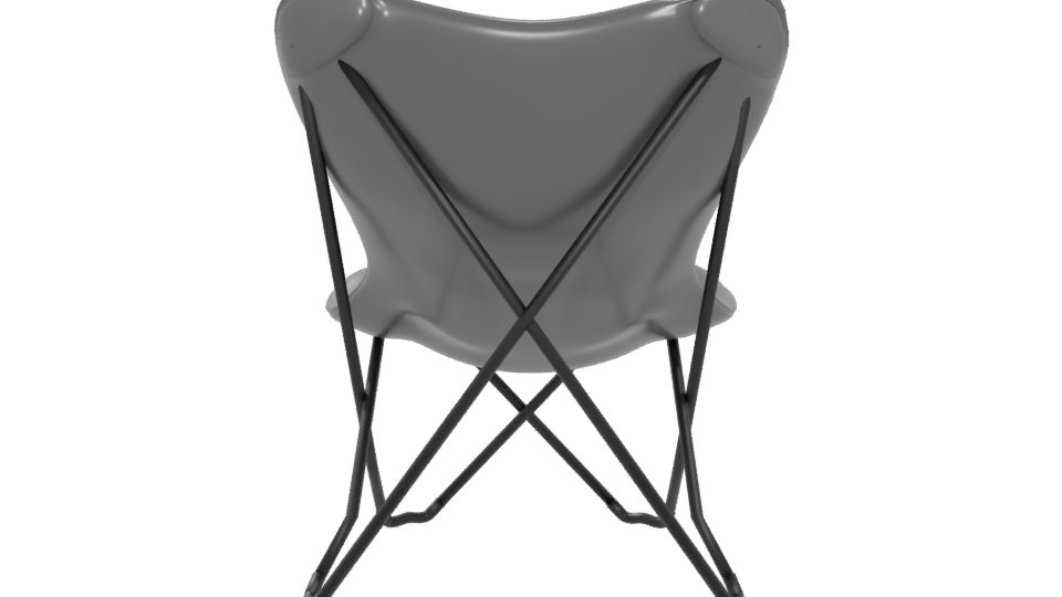 Stylish Folding Lounge Chair 3D - Professional 3D Model Render 5