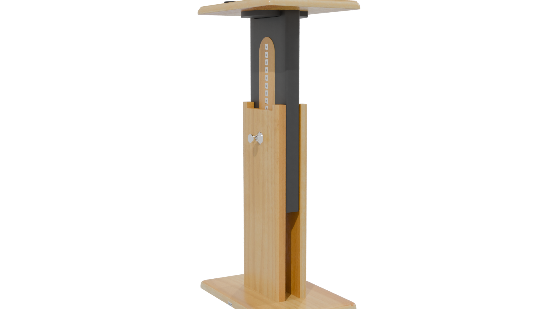 Stylish Wooden Podium 3D Model - Professional 3D Model Render 28