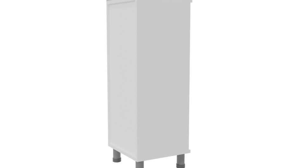 Modern 4-Drawer Storage Cabinet 3D - Professional 3D Model Render 7