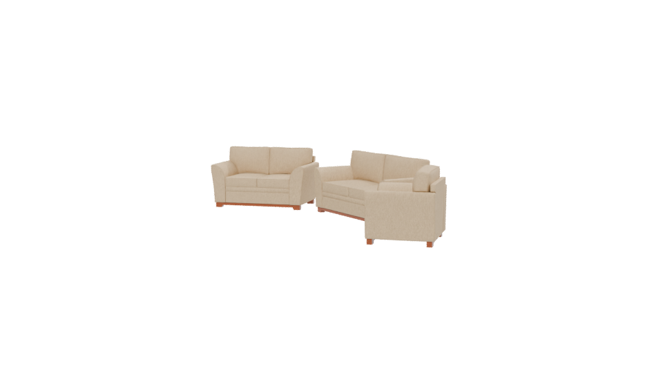 Stylish Fabric Sofa Set 3D - Professional 3D Model Render 13