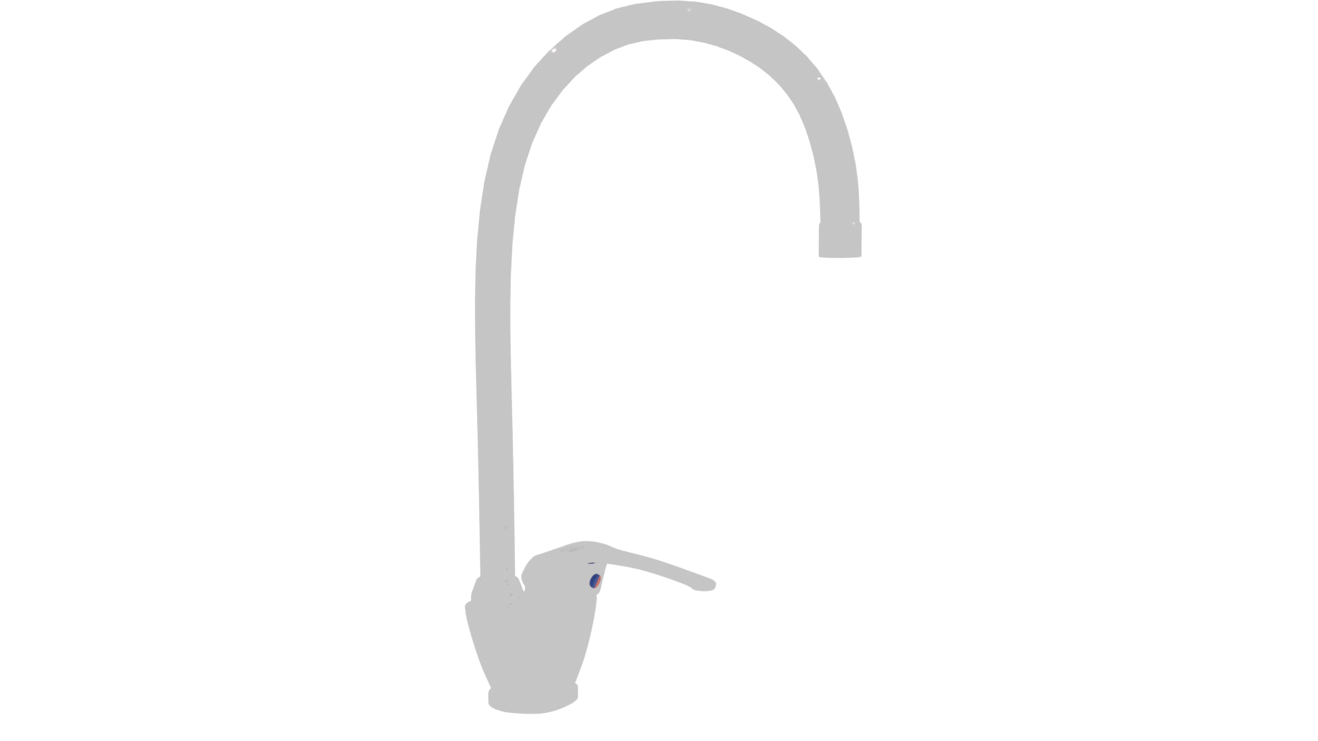 Stylish Modern Kitchen Faucet 3D - Professional 3D Model Render 9