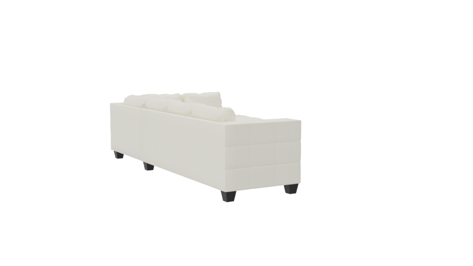 Elegant Minimalist Sectional Sofa 3D Model - Professional 3D Model Render 7