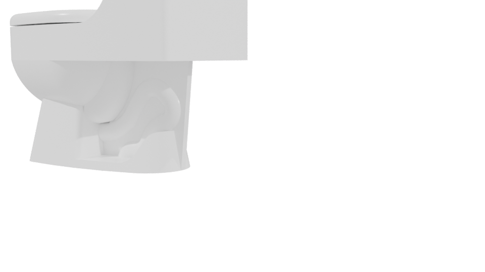 Contemporary Ceramic Toilet 3D Model - Professional 3D Model Render 3