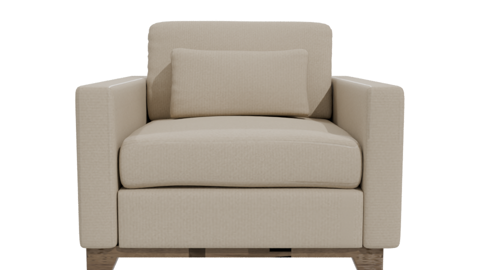 Stylish Modern Armchair 3D - Professional 3D Model Render 11