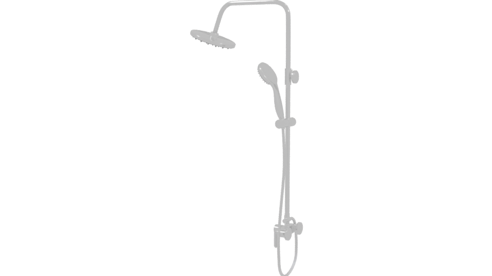 Modern Shower System 3D Model - Professional 3D Model Render 3