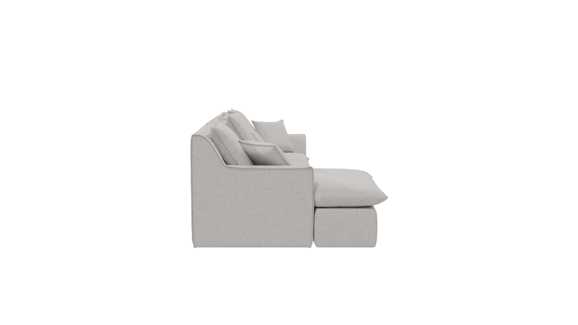 Contemporary L-Shaped Sofa 3D - Professional 3D Model Render 8