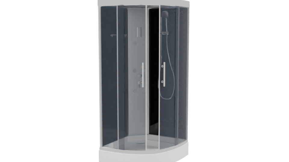 Modern Vertical Storage Cabinet Model - Professional 3D Model Render 3