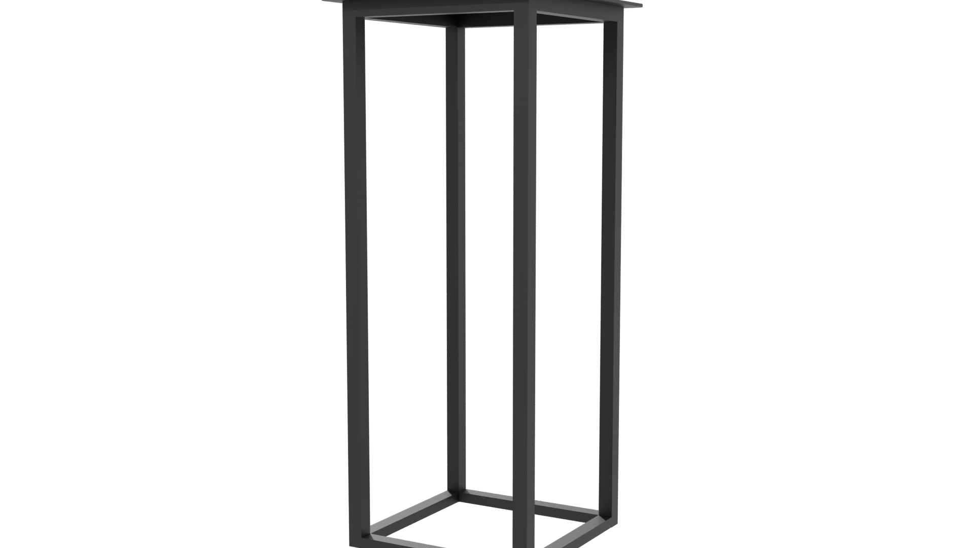 Minimalist Metal Display Stand 3D - Professional 3D Model Render 6