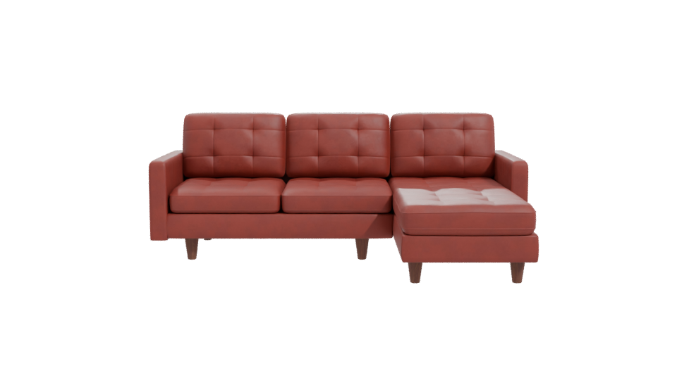 Sofa Chaiselong Left Napoles 3D - Professional 3D Model Render 11