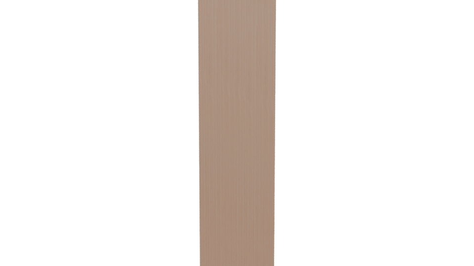 Minimalist Wooden Bookshelf 3D - Professional 3D Model Render 2