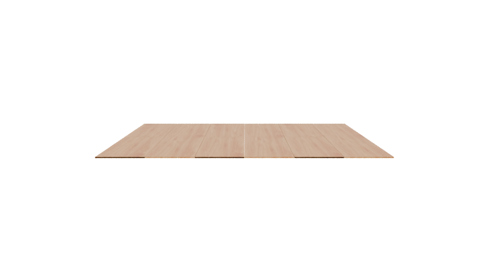 Stylish Wooden Dining Table 3D - Professional 3D Model Render 2