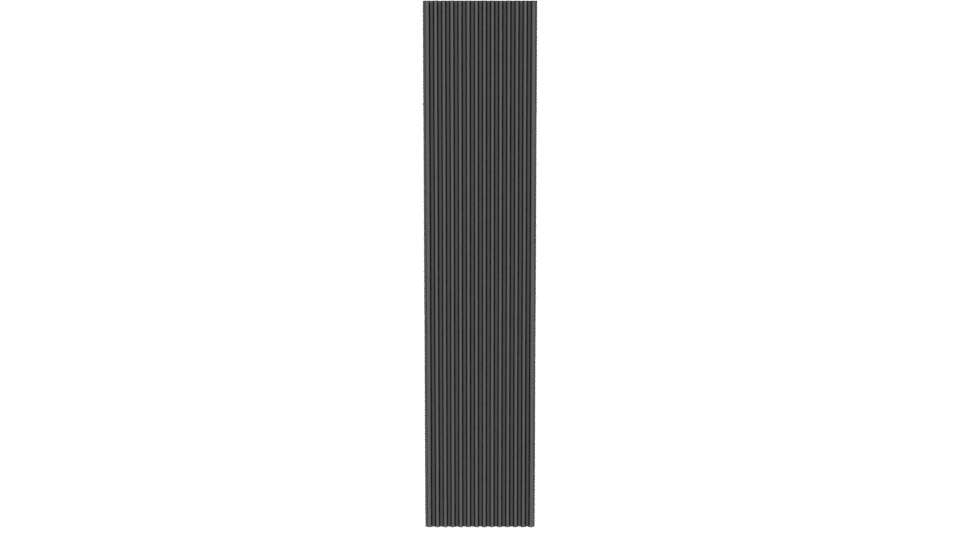 Stylized Vertical Striped Panel 3D - Professional 3D Model Render 11