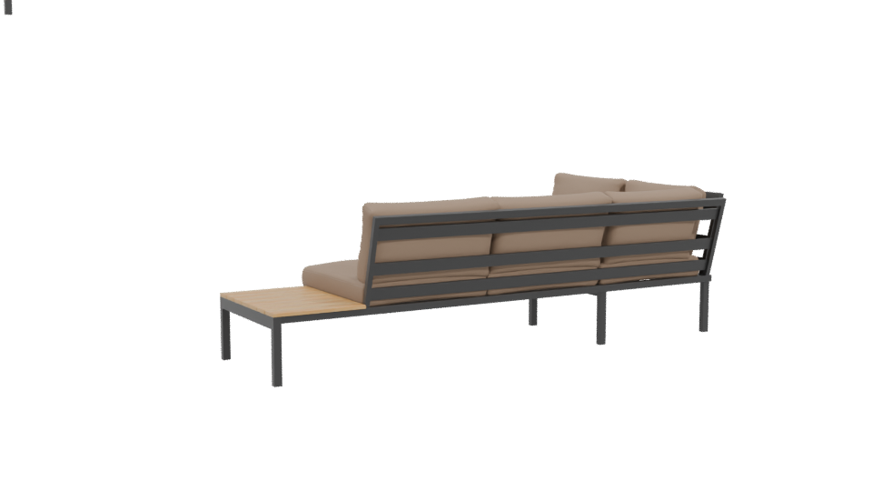 Modern Outdoor Sofa Set 3D - Professional 3D Model Render 4