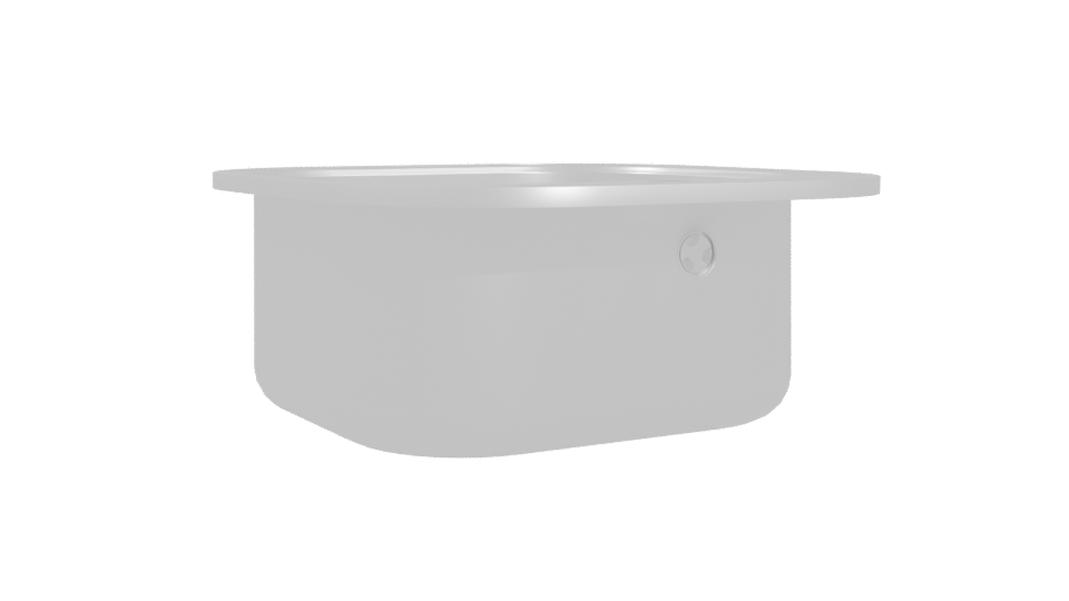 Modern Stainless Steel Sink Model - Professional 3D Model Render 4