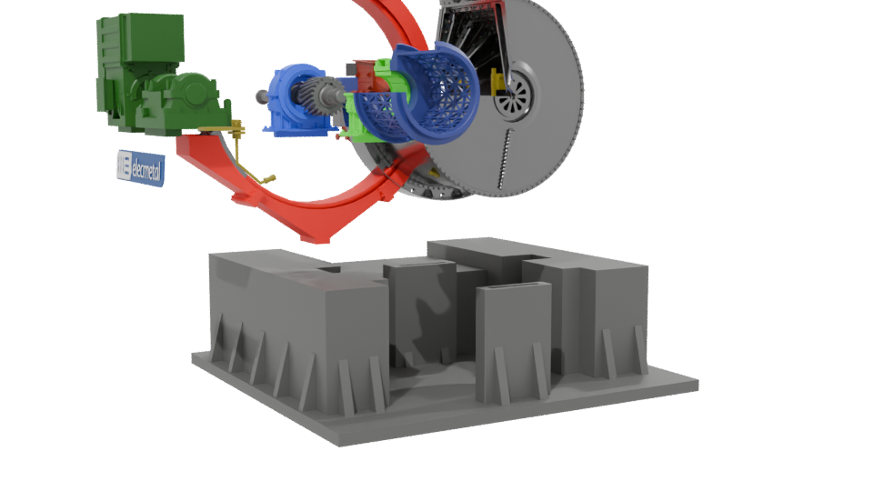 Industrial Machine Model 3D - Professional 3D Model Render 13