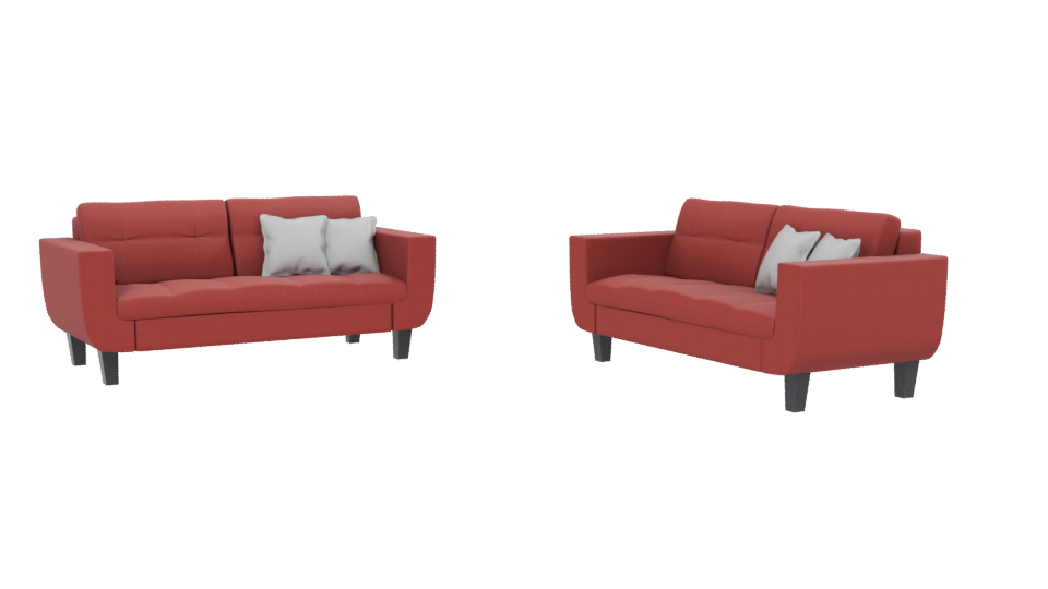 Elegant Modern Sofa Set 3D Model - Professional 3D Model Render 13