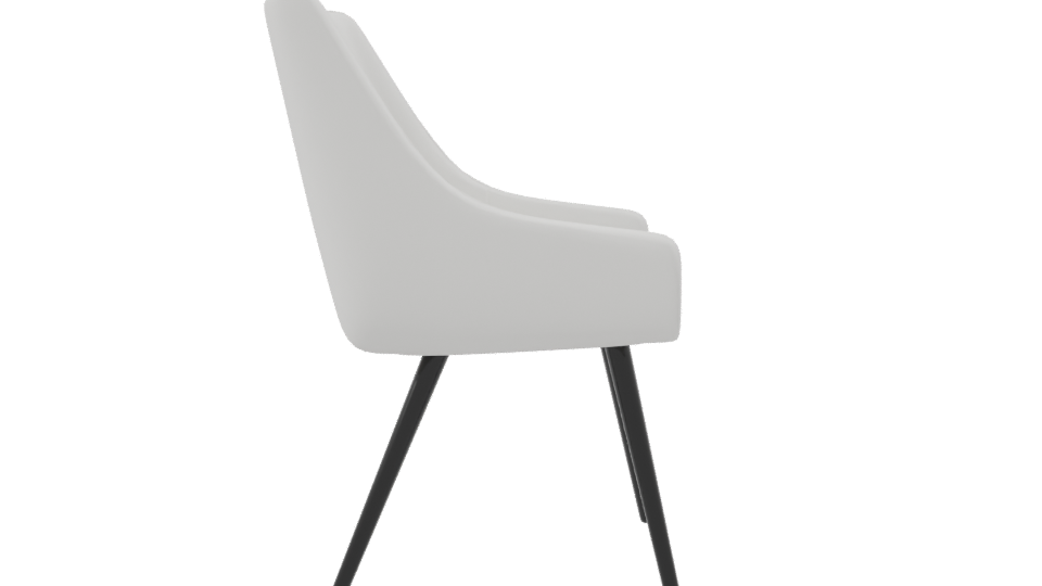 Sleek Modern Dining Chair 3D - Professional 3D Model Render 8