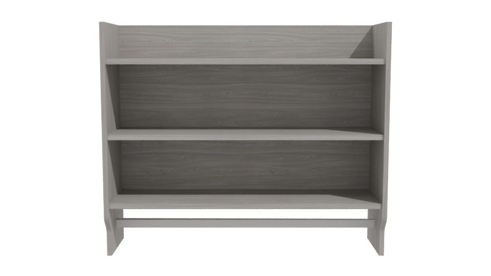 Modern Wooden Bookshelf 3D Model - Professional 3D Model Render 11