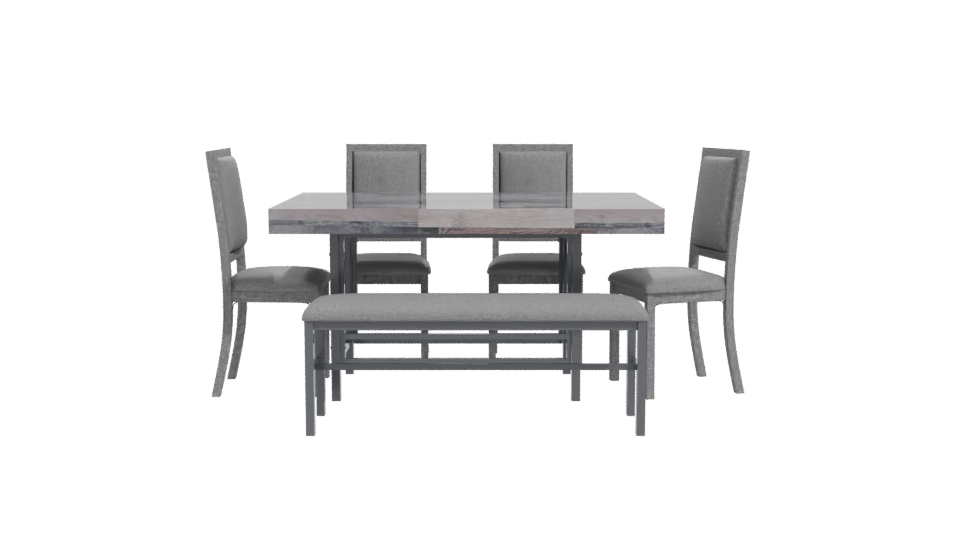 Stylish Modern Dining Set 3D - Professional 3D Model Render 11