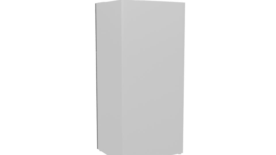 Sleek Modern Refrigerator 3D Model - Professional 3D Model Render 4