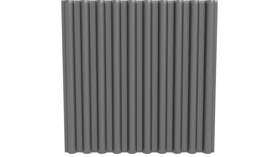 Textured Metal Wall Panel 3D - Professional 3D Model Render 11