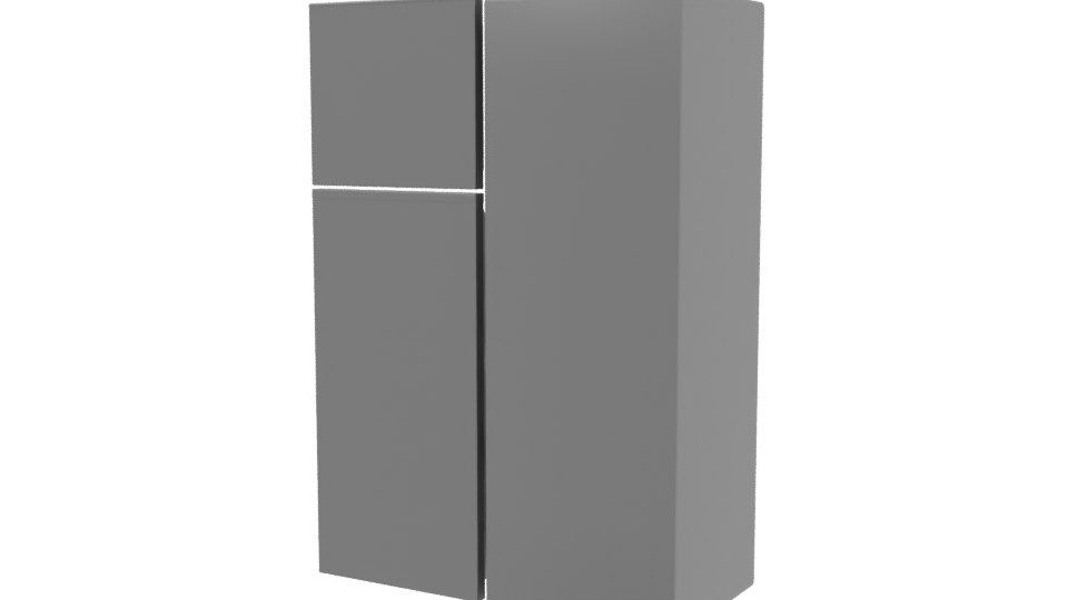 Stylish Kitchen Refrigerator 3D - Professional 3D Model Render 3