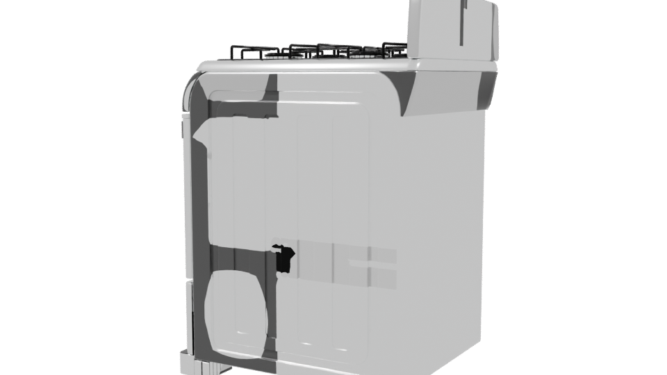 Realistic Kitchen Stove 3D Model - Professional 3D Model Render 3