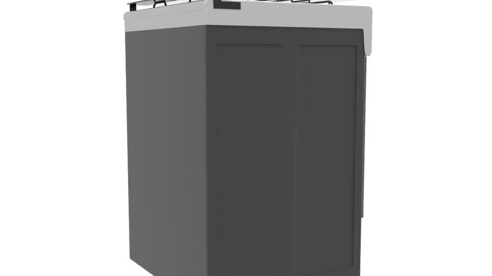 Stylish Kitchen Gas Oven Model - Professional 3D Model Render 7