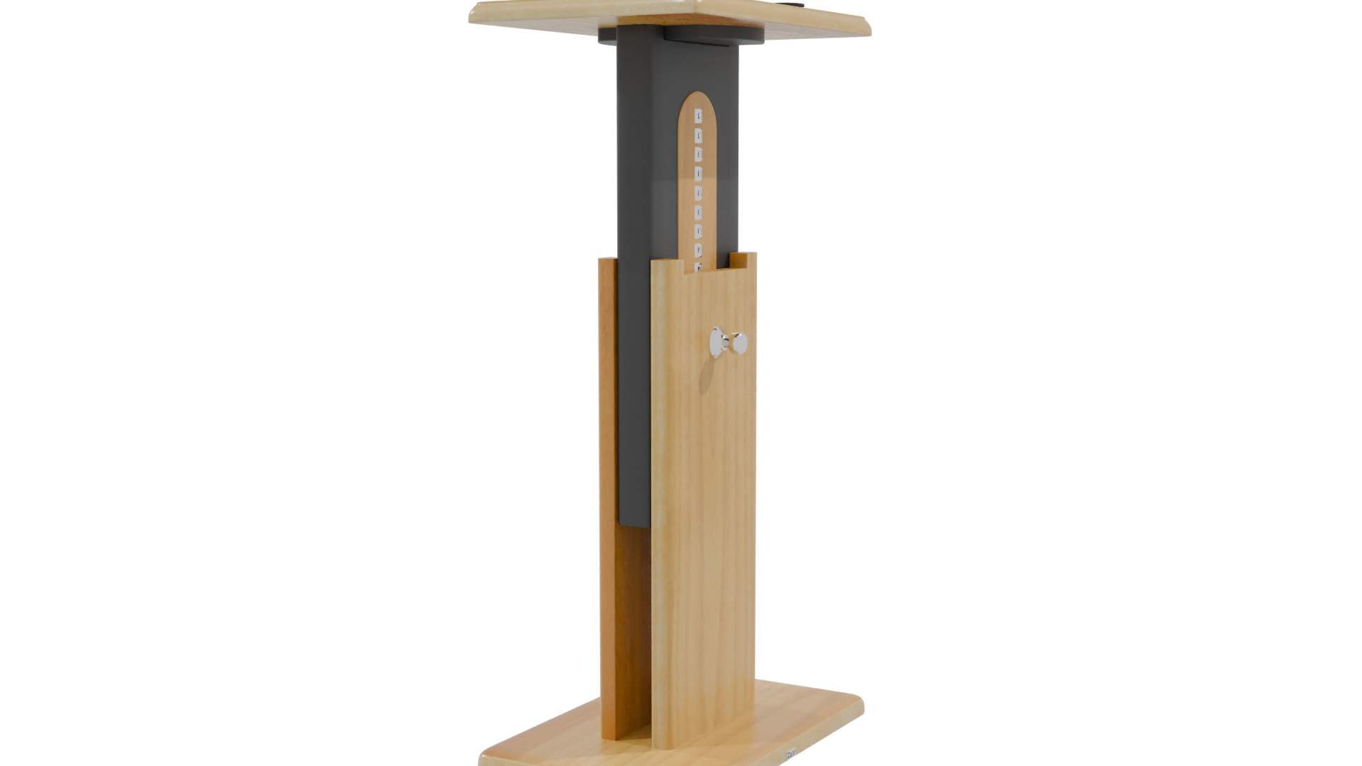 Stylish Wooden Podium 3D Model - Professional 3D Model Render 24