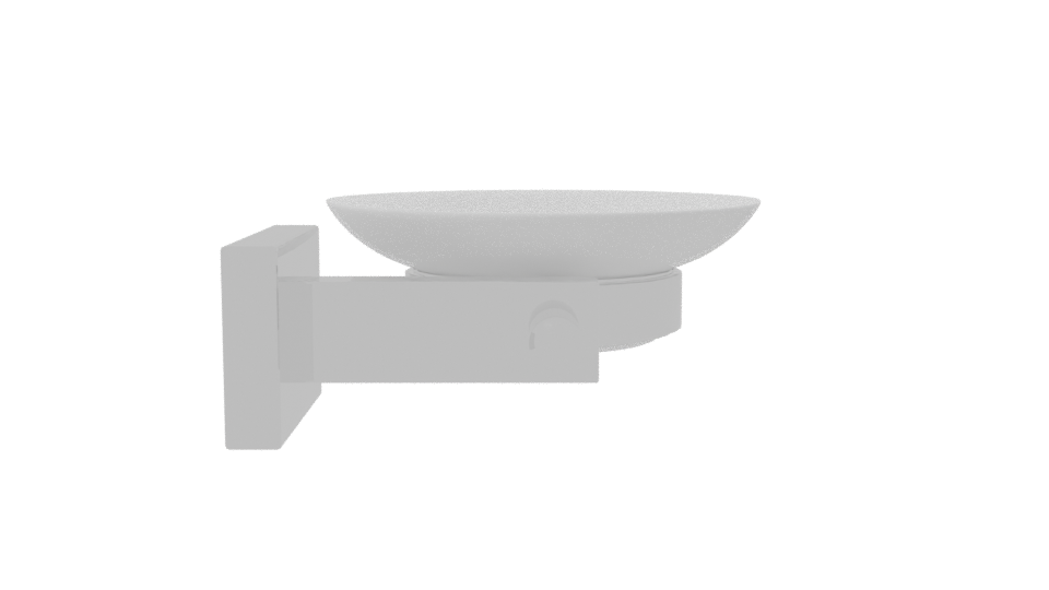 Sleek Modern Wall Soap Dish - Professional 3D Model Render 8