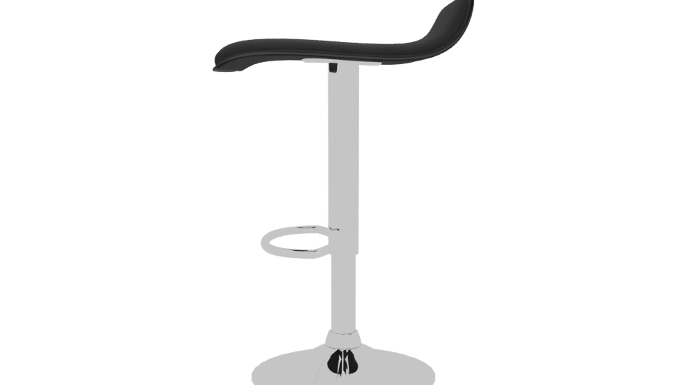 Sleek Modern Bar Stool 3D - Professional 3D Model Render 2