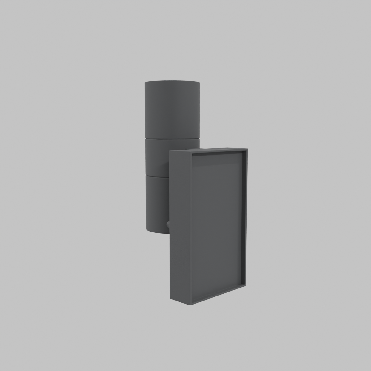 Apliqué de muro LED 4 W Negro