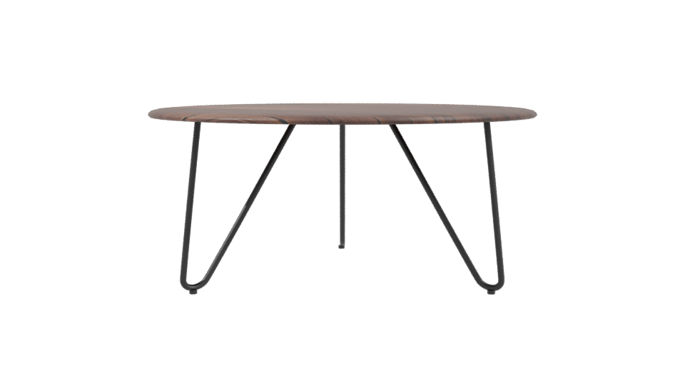 Stylish Round Wooden Table 3D - Professional 3D Model Render 3