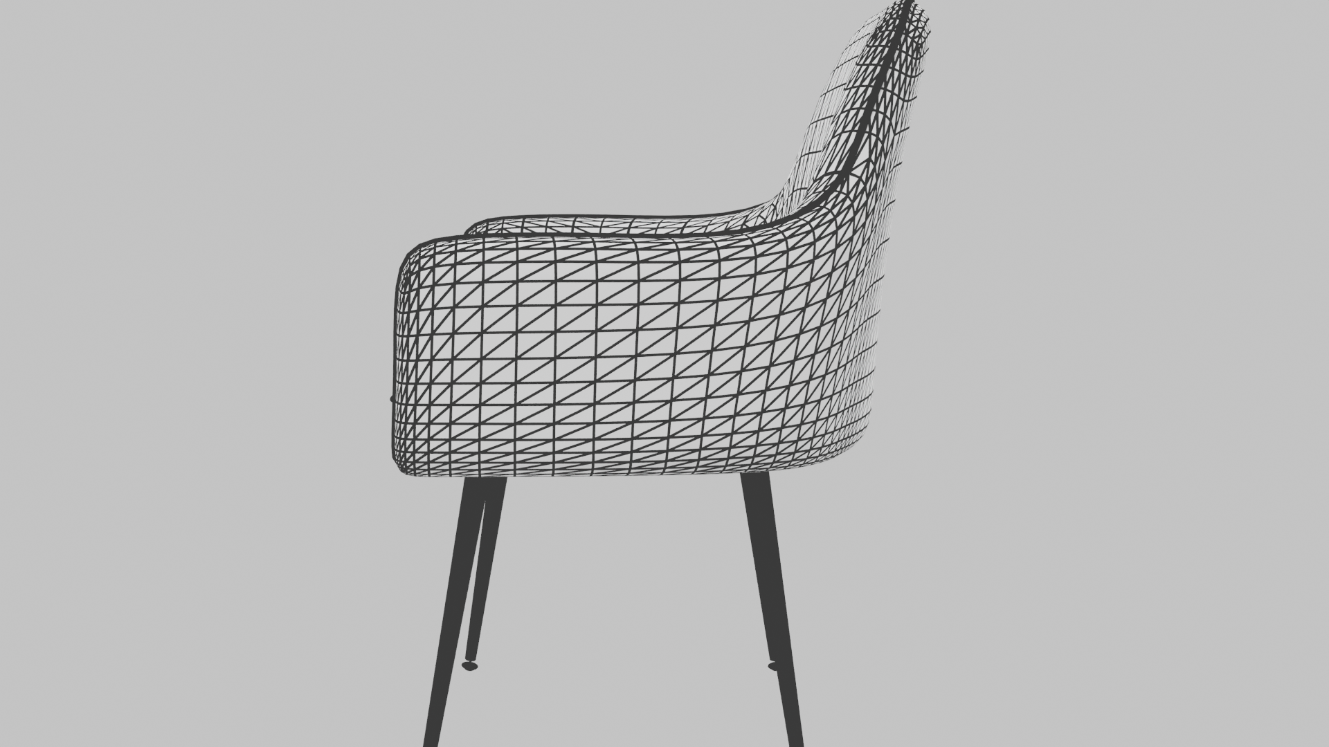 Stylish Modern Accent Chair 3D - Professional 3D Model Render 13