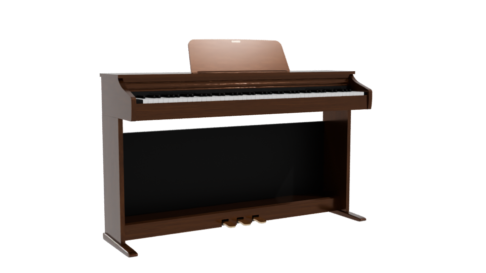 Stylish Digital Piano Model - Professional 3D Model Render 10