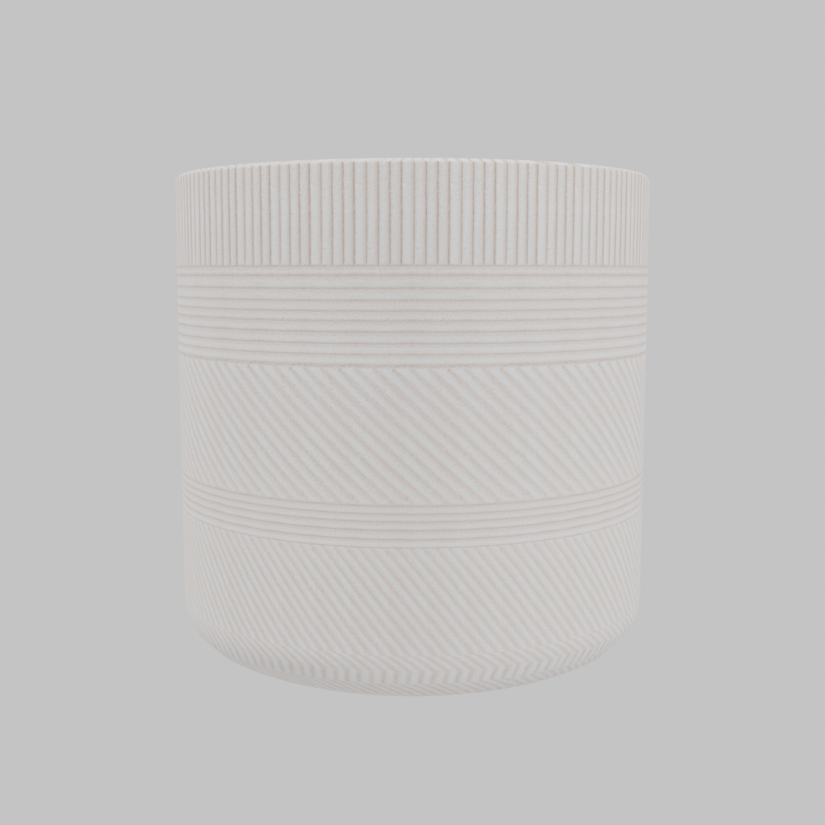 Macetero fibra line sand 24x24 cm