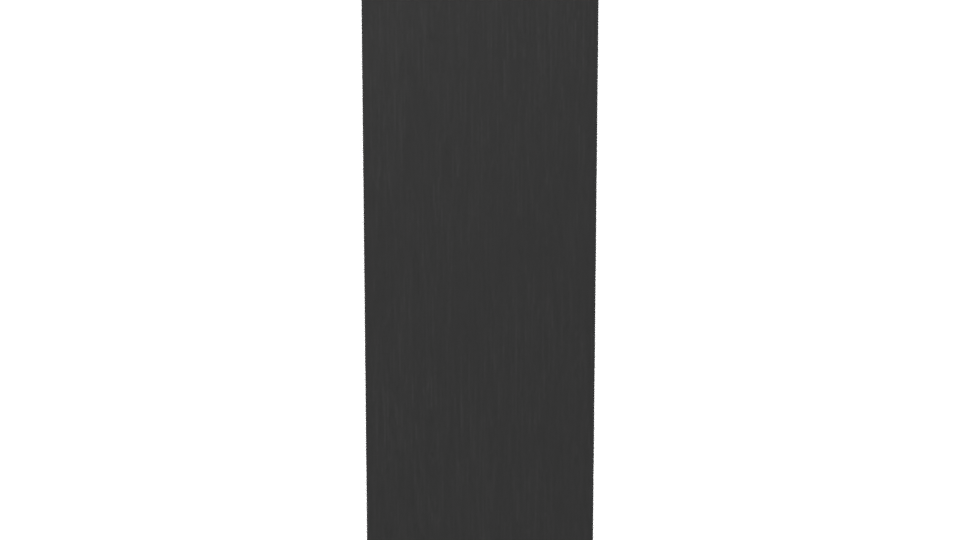 Minimalist Black Bookshelf 3D Model - Professional 3D Model Render 2