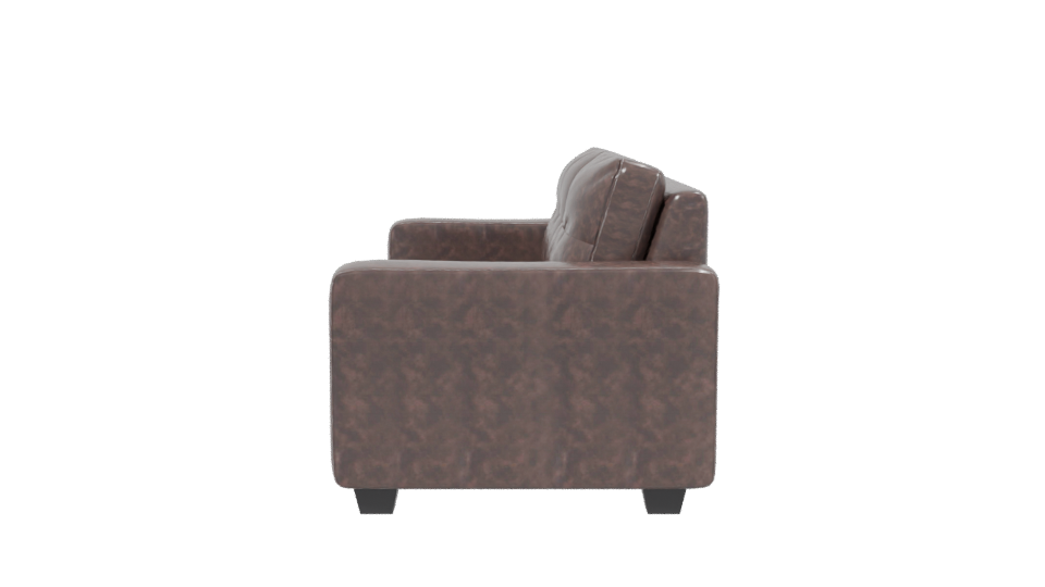 Stylish Modern Leather Sofa - Professional 3D Model Render 2