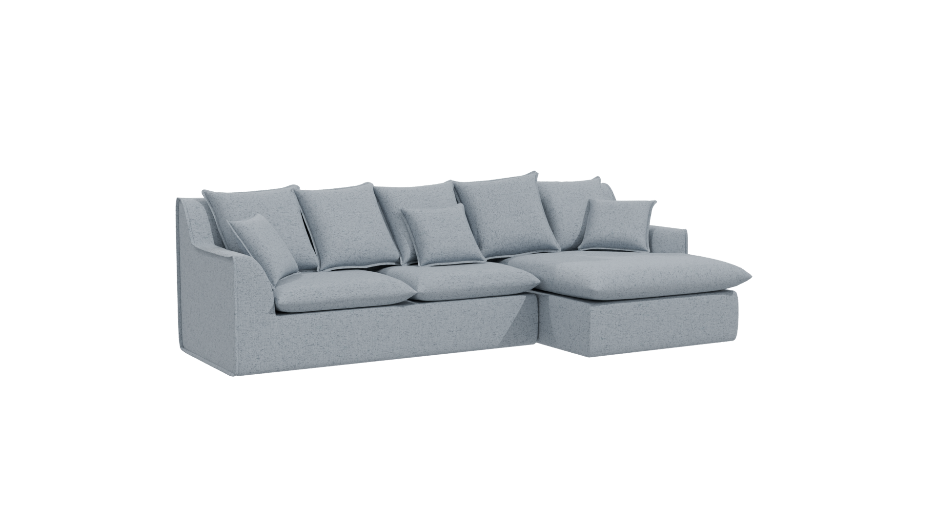 Cozy Modern Sectional Sofa 3D - Professional 3D Model Render 10