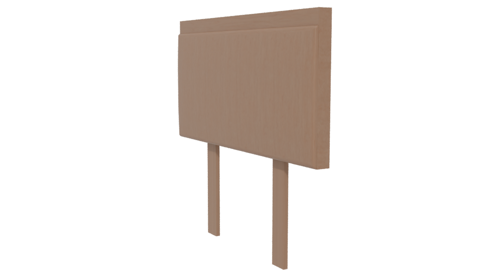 Stylish Blank Signboard Model - Professional 3D Model Render 13