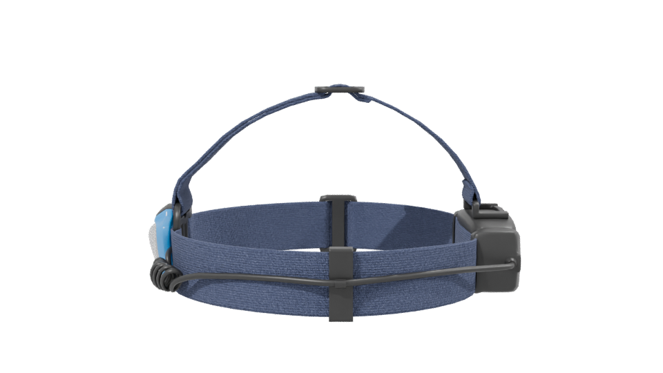 Stylish Blue Fabric Headlamp 3D Model - Professional 3D Model Render 2