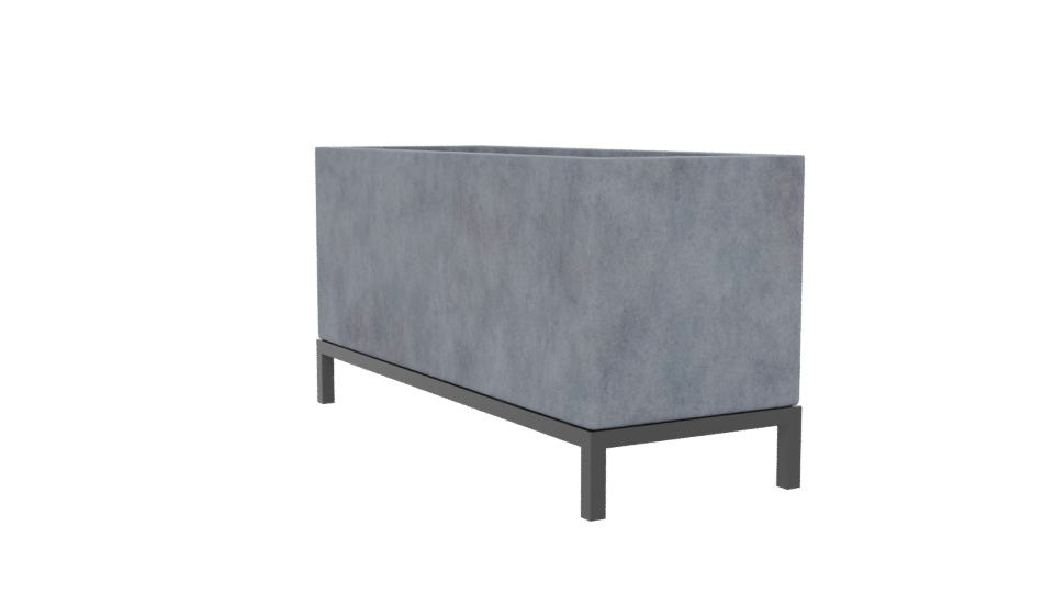 Stylish Rectangular Planter Box 3D - Professional 3D Model Render 13