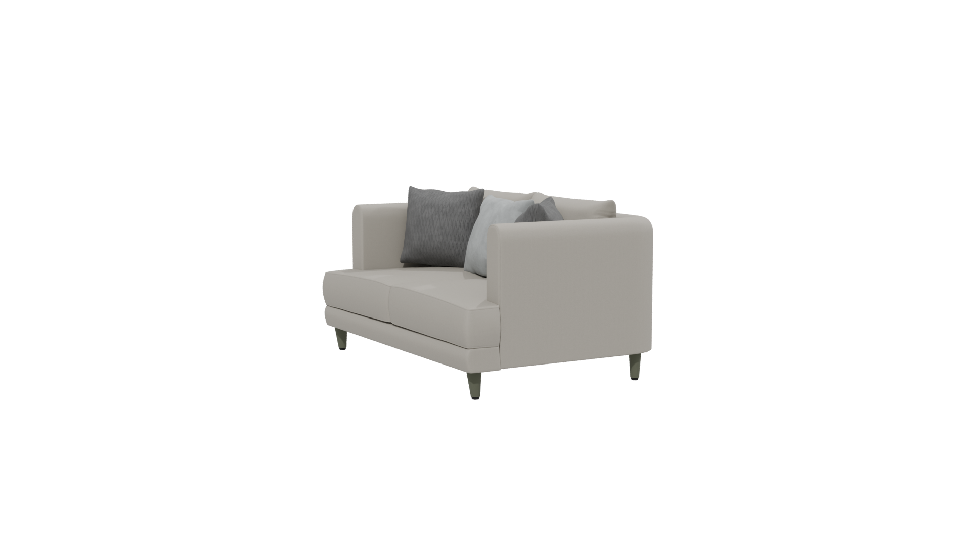Contemporary Sofa with Cushions - Professional 3D Model Render 13