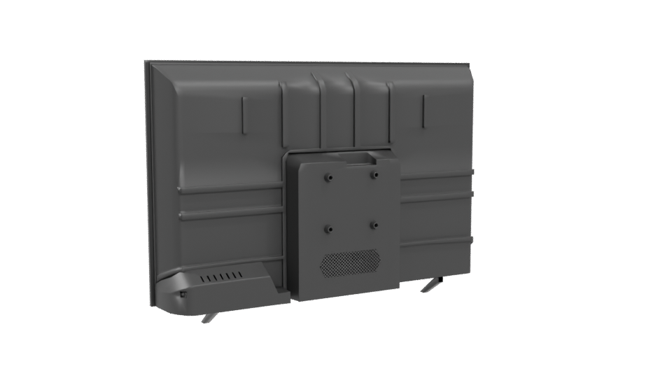 Sleek Flat Screen TV Model - Professional 3D Model Render 4