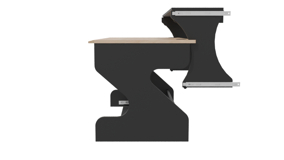 Stylish Modern Office Desk 3D - Professional 3D Model Render 2