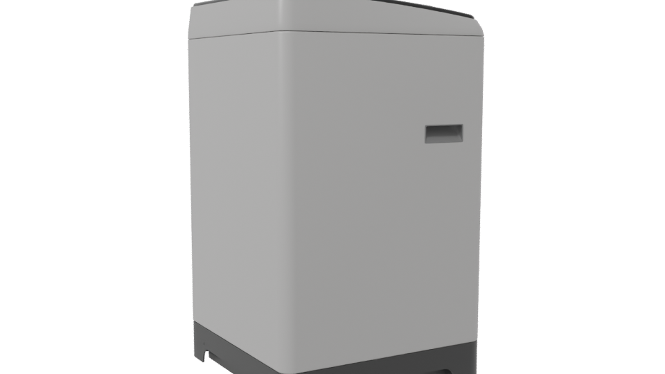 Compact Household Washing Machine 3D - Professional 3D Model Render 7
