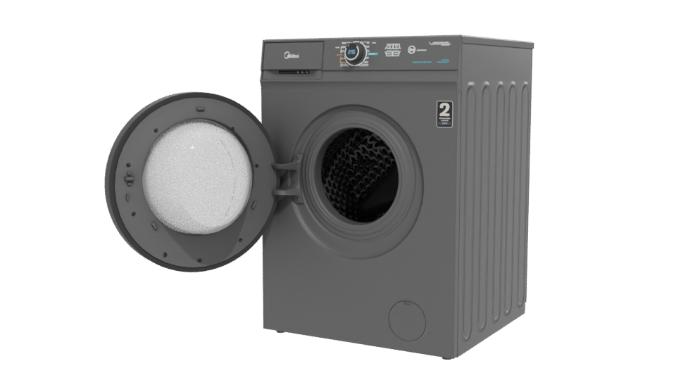 Realistic Front-Loading Washer Model - Professional 3D Model Render 12