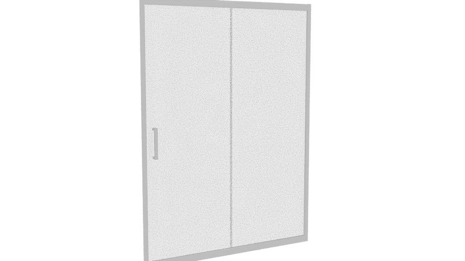 Mampara Corredera Frontal Light 3D - Professional 3D Model Render 10